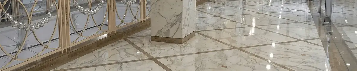 Beautiful marble floor professionally installed in Grand Rapids, MI
